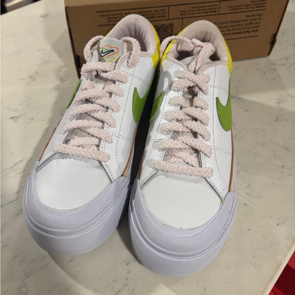 Nike New Flex Runner 3 Grey/ Withe Mesh Preschool Sneaker Shoes FN1449-001 - Picture 6 of 9